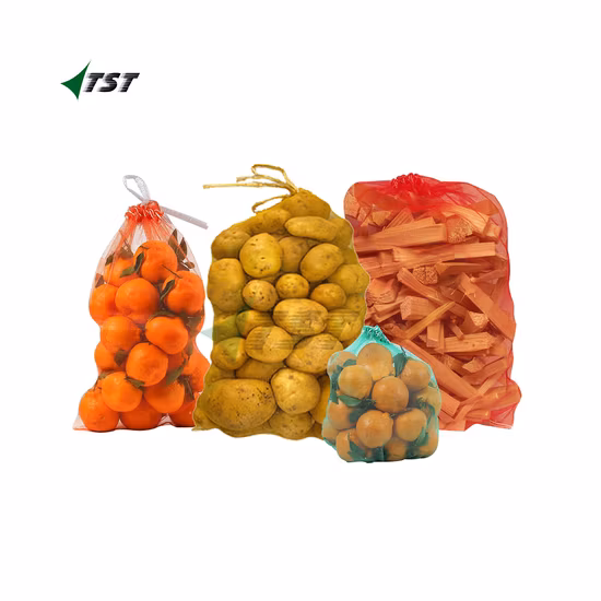 Meilleure vente de sac en filet mono HDPE avec cordon pour l'emballage des fruits